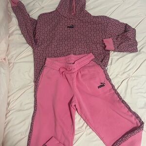 Puma Kids Pink Joggers